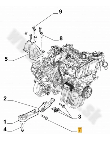 Skrutka spodnch silentblokov DUCATO 2,2JTD 2021-