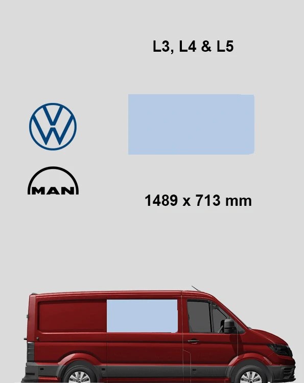 Bo�n� prav� pevn� okno L3, L4 a L5 | Volkswagen Crafter/MAN TGE