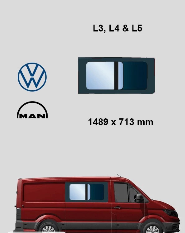 Bo�n� prav� posuvn� okno L3, L4 a L5 | Volkswagen Crafter/MAN TGE