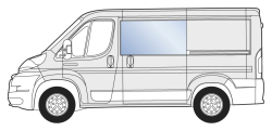 Bo�n� �av� pevn� okno  JUMPER BOXER DUCATO MOVANO TOYOTA PROACE MAX  8m3, d�ka L1