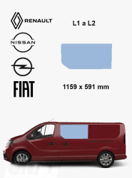 Bo�n� predn� �av� pevn� okno L1 a L2 | Renault Trafic X82, Opel Vivaro B, Fiat Talento
