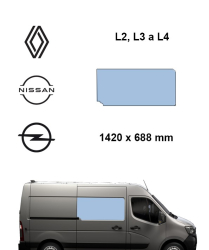 Bo�n� prav� pevn� okno L2, L3 a L4 | Renault Master / Nissan Interstar Opel Movano