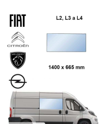 Bo�n� prav� pevn� okno JUMPER BOXER DUCATO MOVANO TOYOTA PROACE MAX d�ka L 2 L 3 L 4