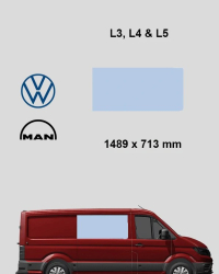 Bo�n� prav� pevn� okno L3, L4 a L5 | Volkswagen Crafter/ MAN TGE